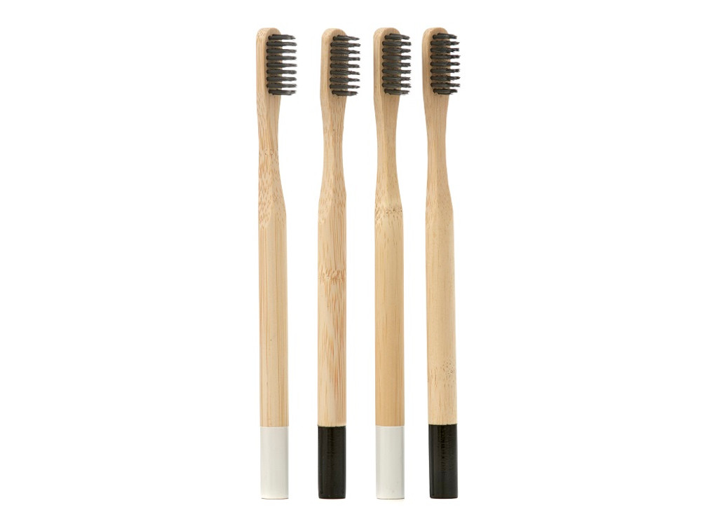 Eco Green Charcoal Infused Bamboo Toothbrush - Set of 4