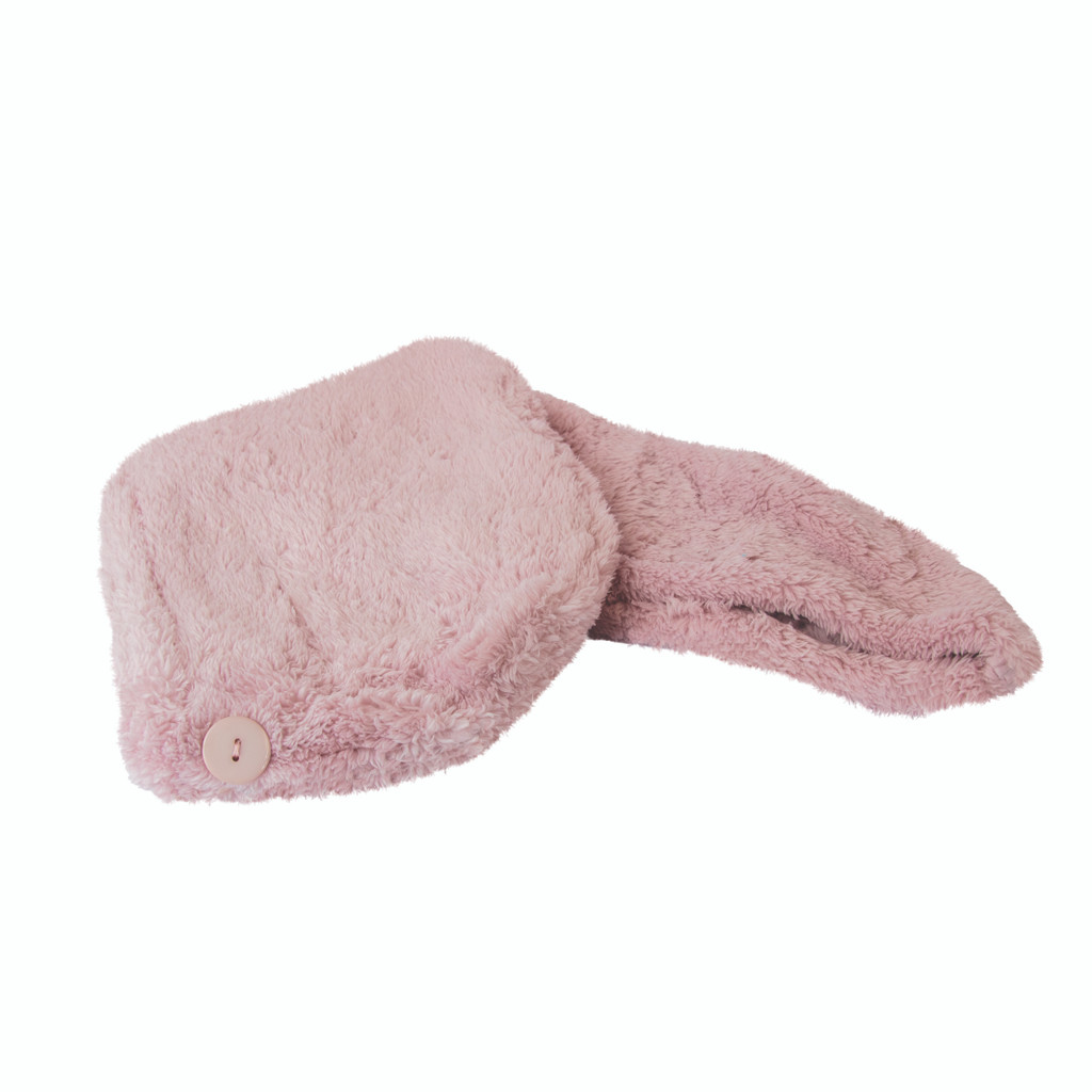 Danielle Creations Plain Pink Hair Turban Towel