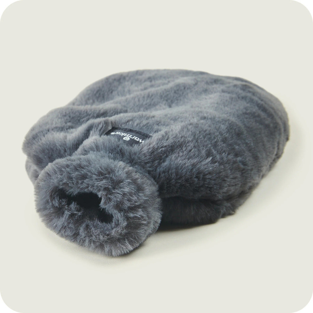 Steel Luxury Faux Fur Lavender Scent Heatable Bottle