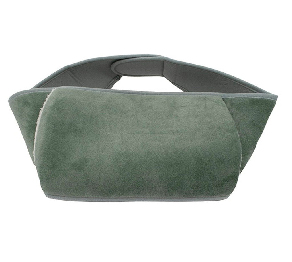 Aroma Home Green Fleece Hot Water Bottle Belt