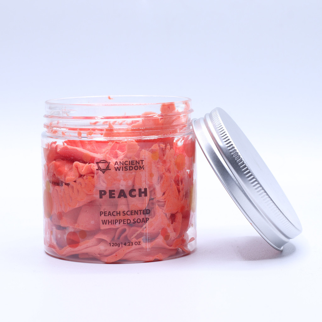 Peach whipped cream soap