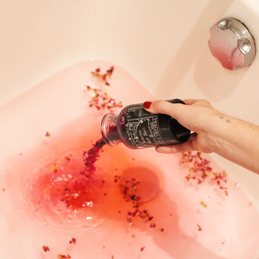 Seduction Spell Bath Salts & Amethust Crystal 240g