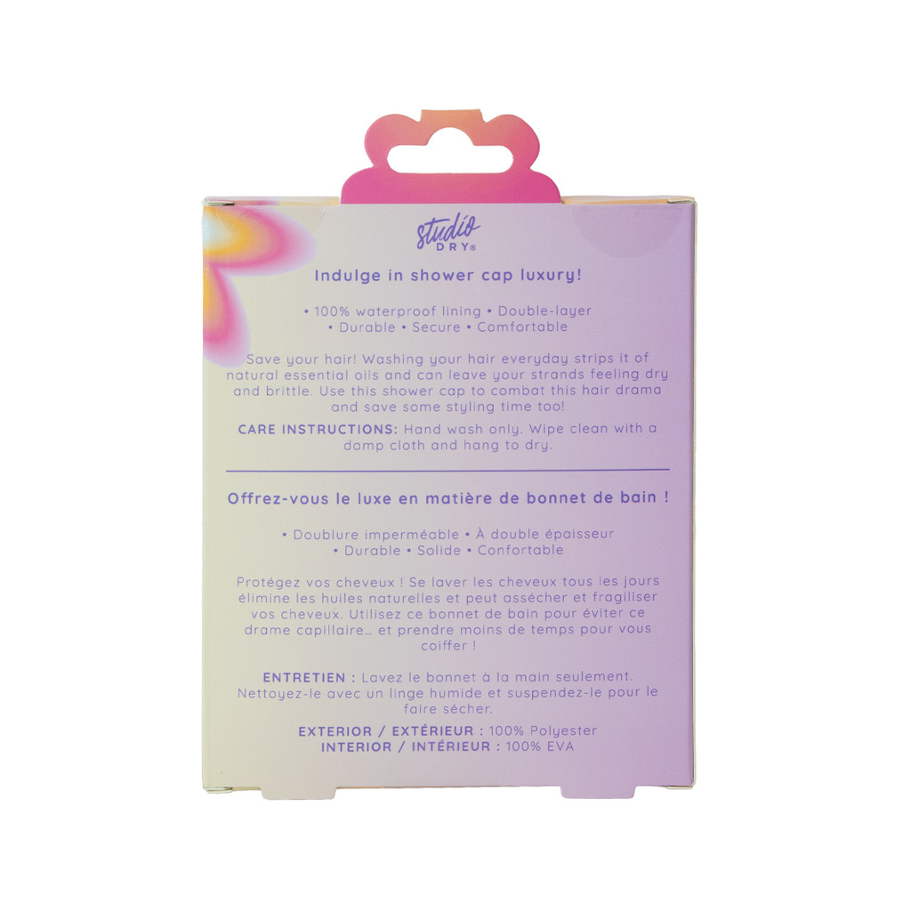 Studio Dry Aura Hippie Floral Shower Cap