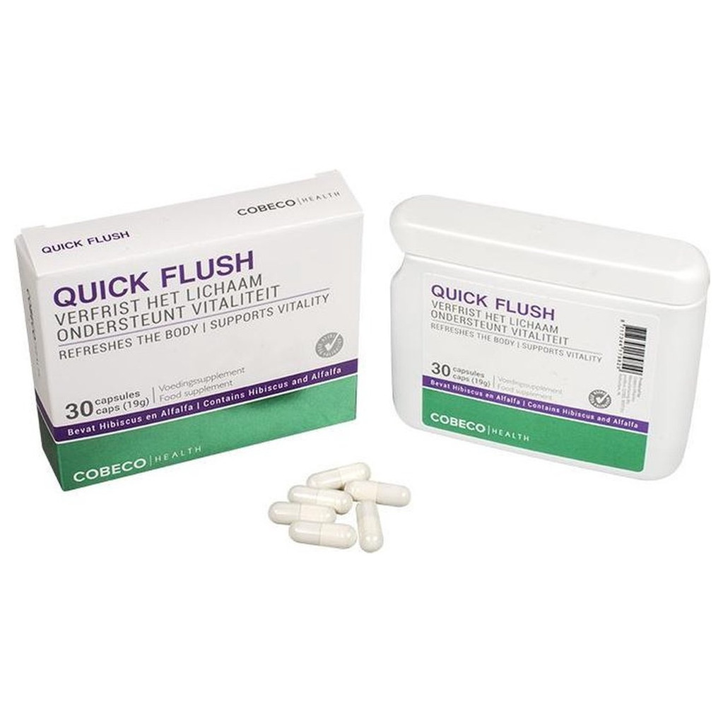 Quick Flush Natural Detox Supplement: 30 Capsules