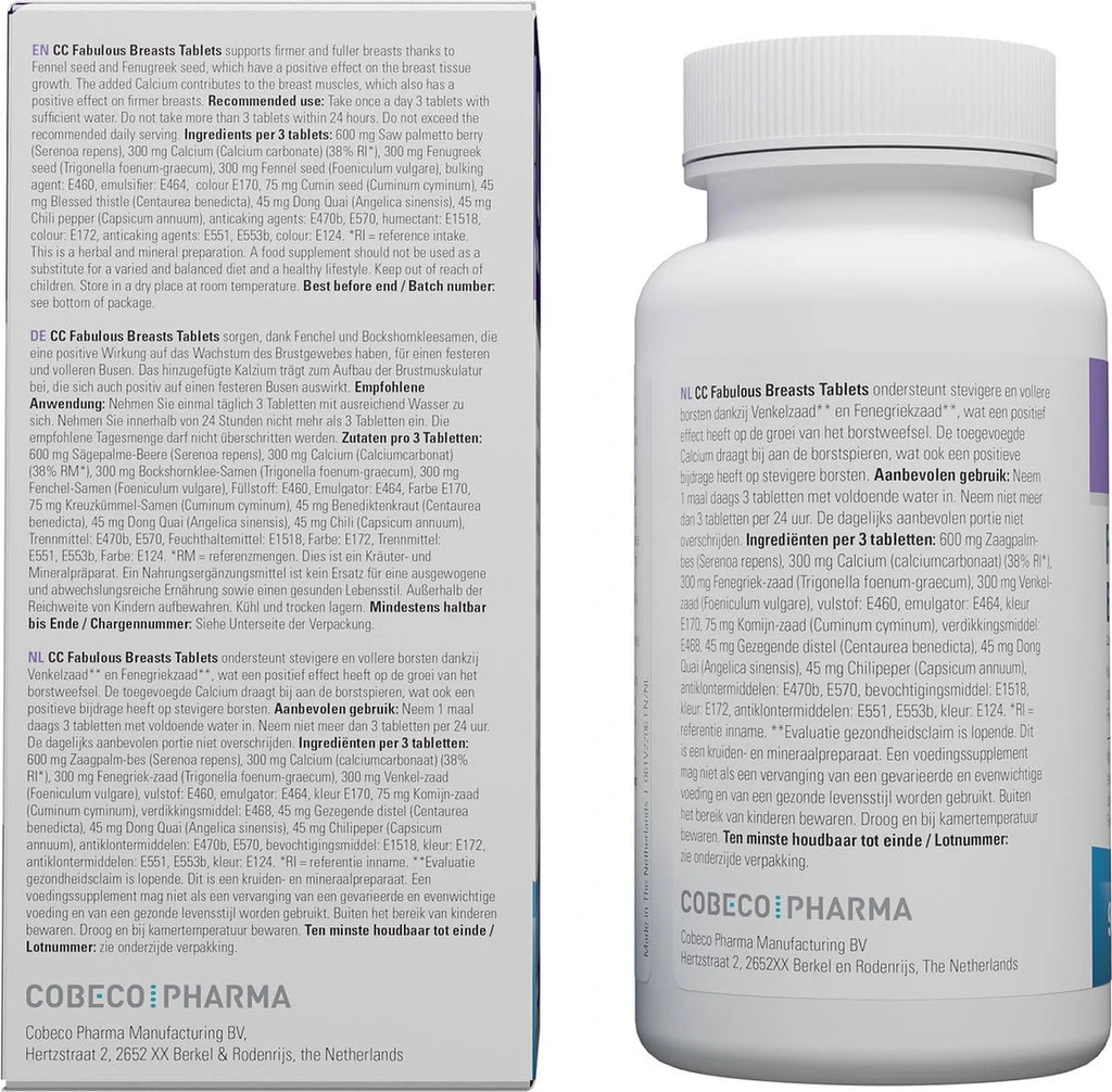 CC Fabulous Breasts Supplement (90 tabs)