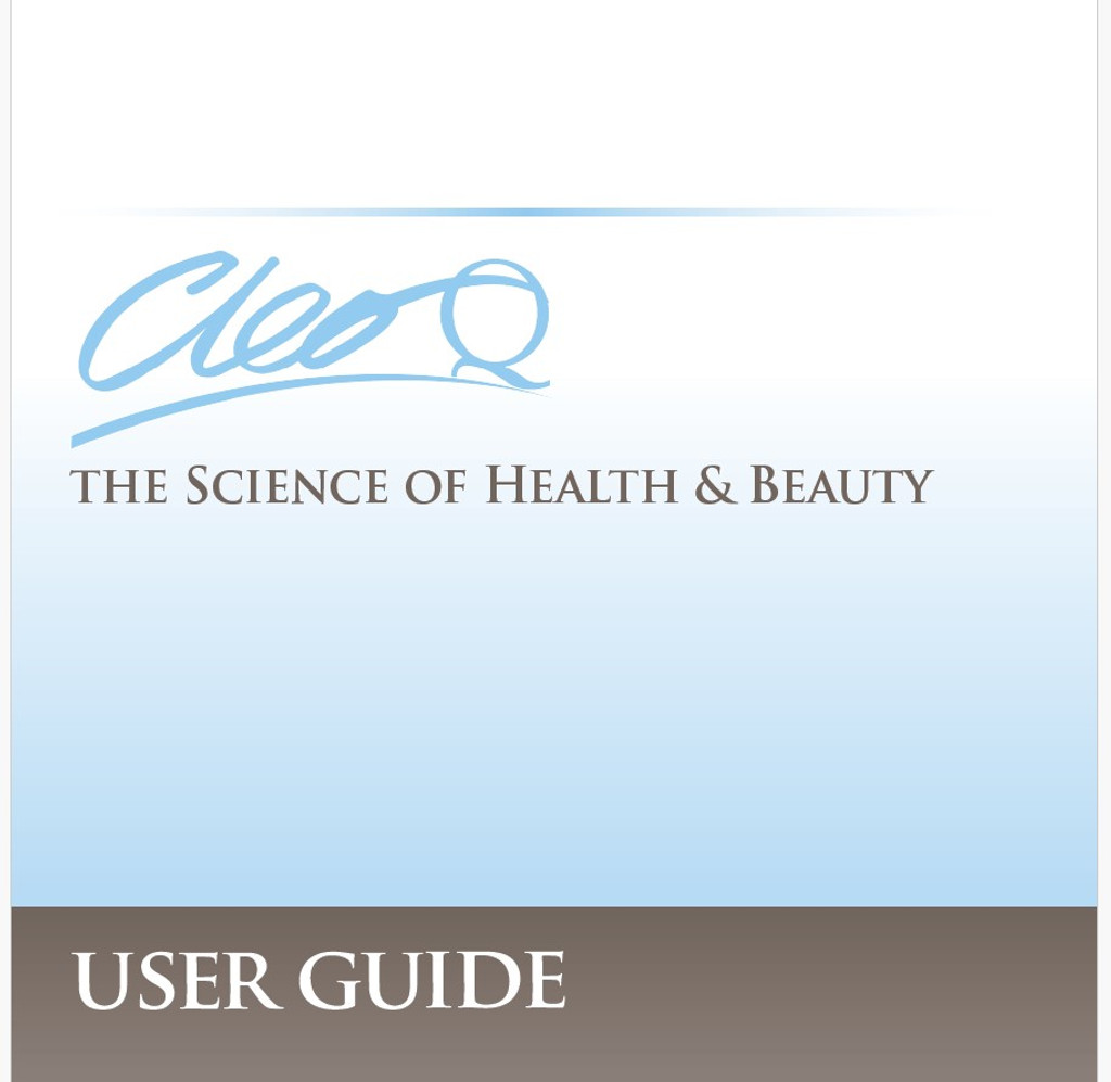 Cleo Q User Guide Cover Issue 3