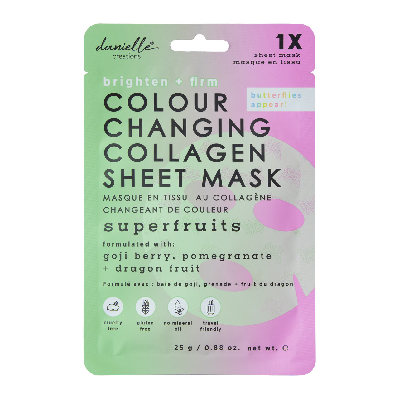 Danielle Collagen Colour Changing Face Sheet Masks | Cleo