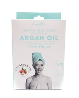 Danielle Argan Oil Infused Cyan Turban Hair Towel
