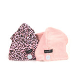 Danielle Pink & Pink Leopard Hair Towel Turban Pack of 2