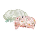 Danielle Painted Floral Duo Pack Shower Caps