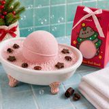 Pusheen Cat Christmas Chocolate Bath Bomb