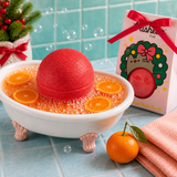 Pusheen Cat Christmas Clementine Bath Bomb