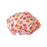 Studio Dry Matcha Strawberries Shower Cap