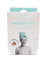Danielle Argan Oil Infused Cyan Turban Hair Towel