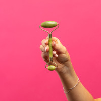 Danielle Dual Ended Jade Facial Roller Massager & Headband Gift Set