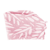 FCB Pink Leaf Rose Oil Infused Hair Towel Turban