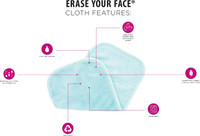 Erase Your Face Hyaluronic Acid Infused Makeup Removing Cloths X 2