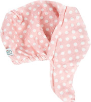 Vintage Cosmetic Co Hair Turban Towel: Pink Polka Dot
