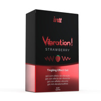 Intt Strawberry Vibration Unisex Tingling Effect Gel 15ml