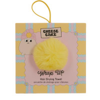 Cheesecake Pompom Hair Drying Towel: Pink