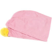 Cheesecake Pompom Hair Drying Towel: Pink