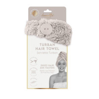 Danielle Taupe Hair Turban Towel