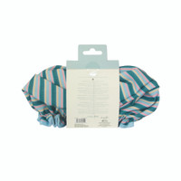 Danielle Teal Stripe Shower Cap