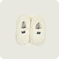 Almond Luxury Faux Fur Lavender Scent Heatable Slippers