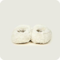 Almond Luxury Faux Fur Lavender Scent Heatable Slippers