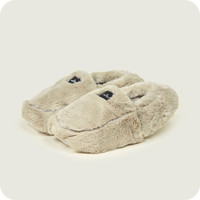 Latte Luxury Faux Fur Lavender Scent Heatable Slippers