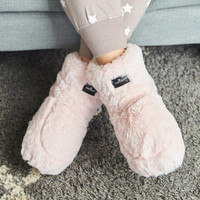 Warmies Blossom Luxury Faux Fur Lavender Heatable Booties