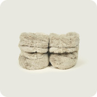 Latte Luxury Faux Fur Lavender Scent Heatable Booties