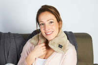 Latte Luxury Faux Fur Lavender Heatable Neck Wrap