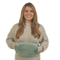 Aroma Home Green Fleece Hot Water Bottle Belt