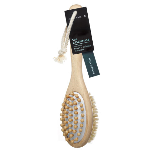 Star + Rose Spa Essentials 2 In 1 Sisal Brush & Celluite Massager