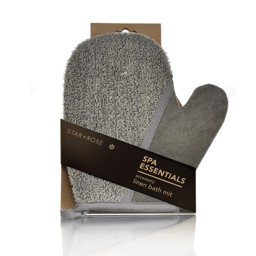 Star + Rose Spa Essentials Linen Bathing Mitt