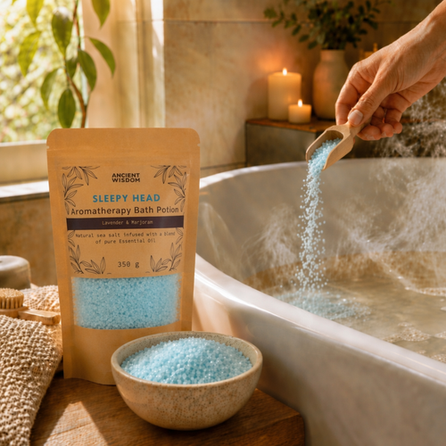 Sleepy Head Sea Salt & Essential Oils Bath Potion 350g
