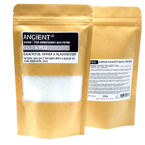 Cold & Flu Sea Salt & Pure Essential Oils Bath Potion 350g