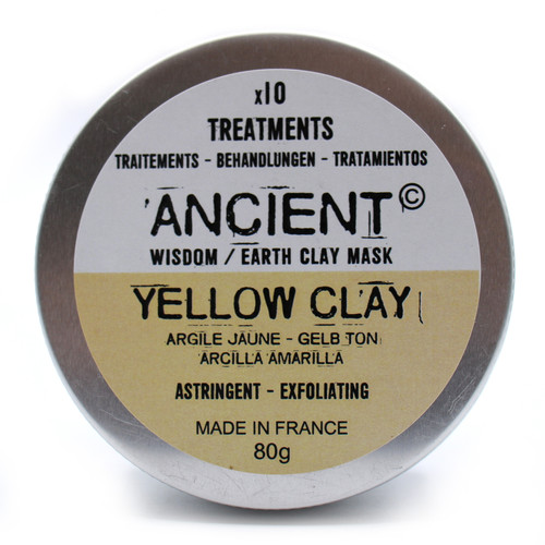 French Yellow Clay Powder Face Mask Mix 80g