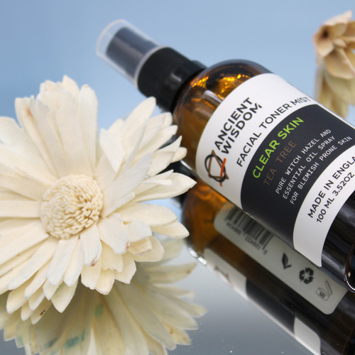 Clear Skin Tea Tree Witch Hazel Facial Toner Mist Spray