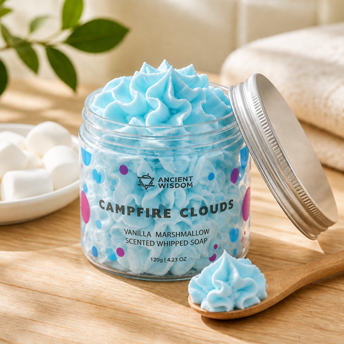Campfire Clouds Marshmallow Whipped Cream Soap 120g