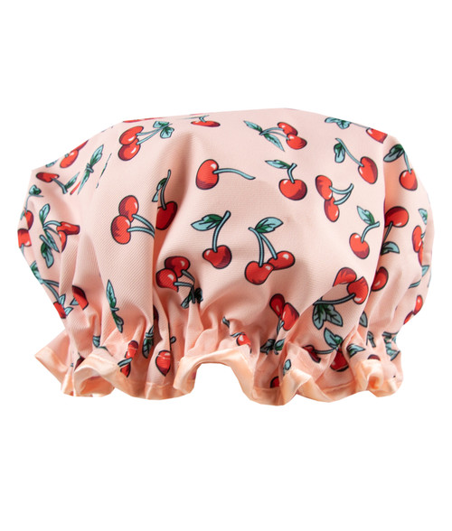 Vintage Cosmetic Co Cherries Shower Cap