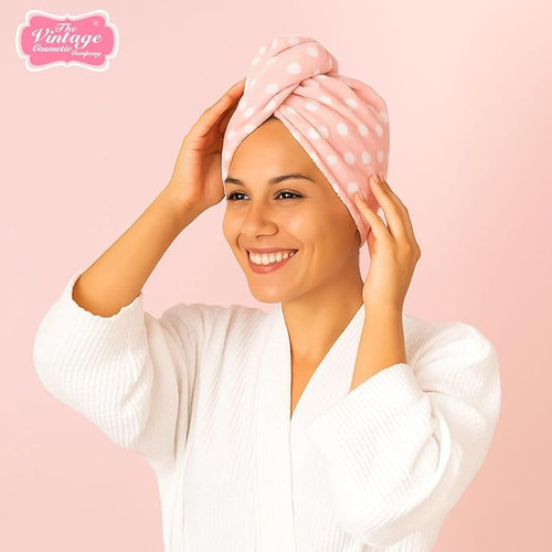 Vintage Cosmetic Co Polka Dot Hair Turban