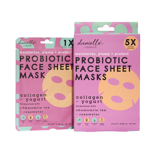 Danielle Collagen & Yogurt Probiotic Face Sheet Mask