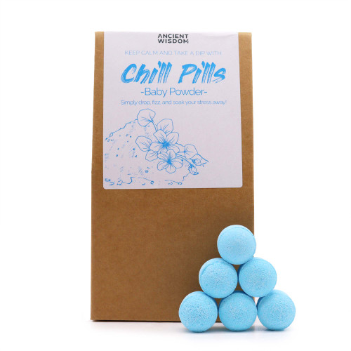 AW Baby Powder Mini Bath Bomb Chill Pills Gift Pack