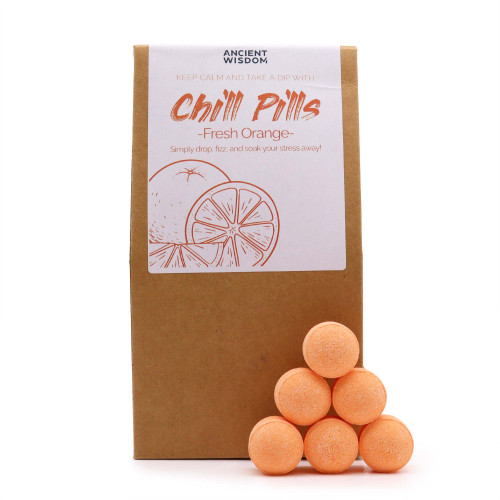 AW Fresh Orange Mini Bath Bomb Chill Pills Gift Pack