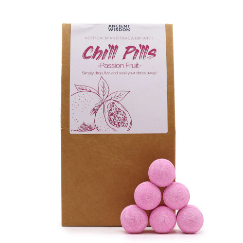 AW Passion Fruit Mini Bath Bomb Chill Pills Gift Pack