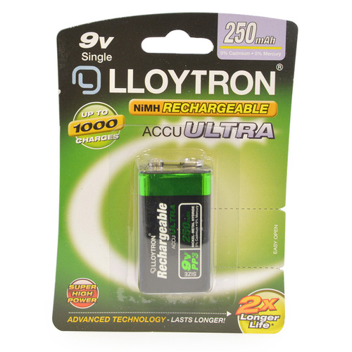 Lloytron B018 Rechargeable PP3 9V Battery