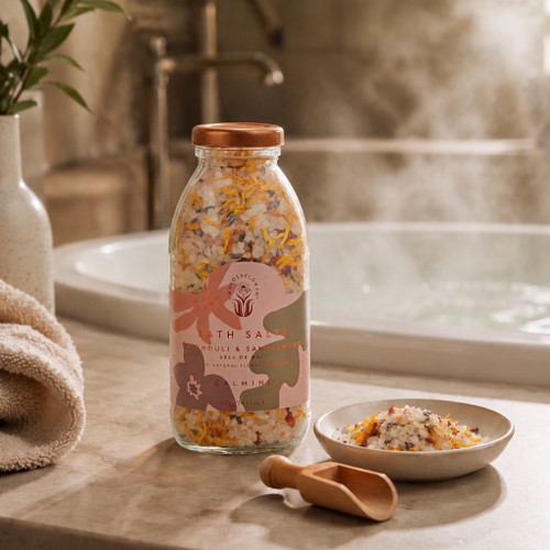 Wanderflower Patchouli & Sandalwood Bath Salts 400g