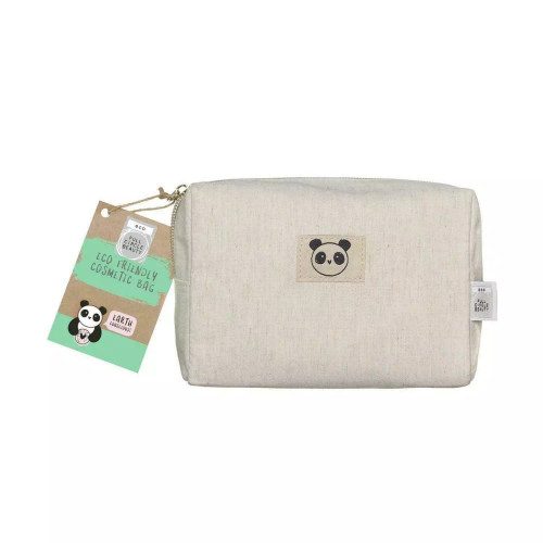 Danielle Creations Eco Friendly Earth Conscious Panda Large Bamboo Cosmetic Bag
